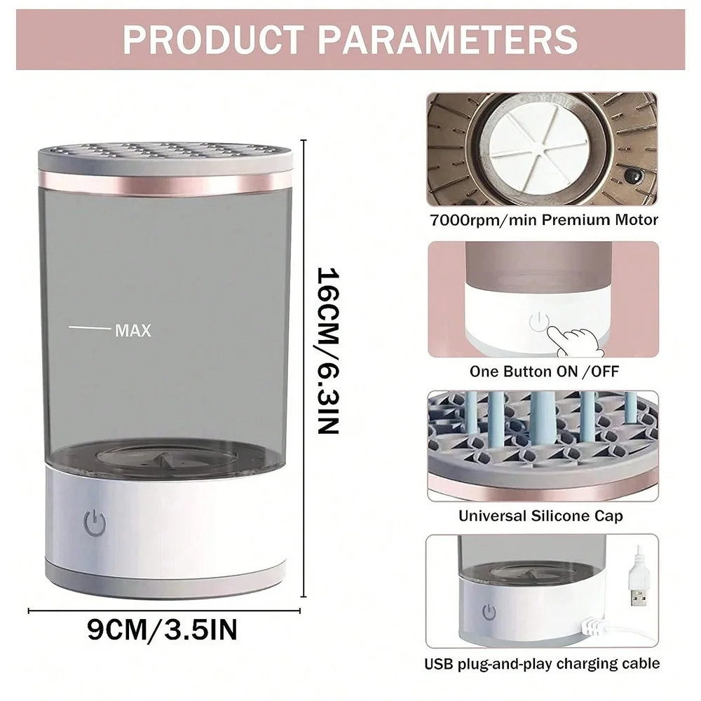 A SonicBrush: Electric Makeup Brush Cleaning Machine